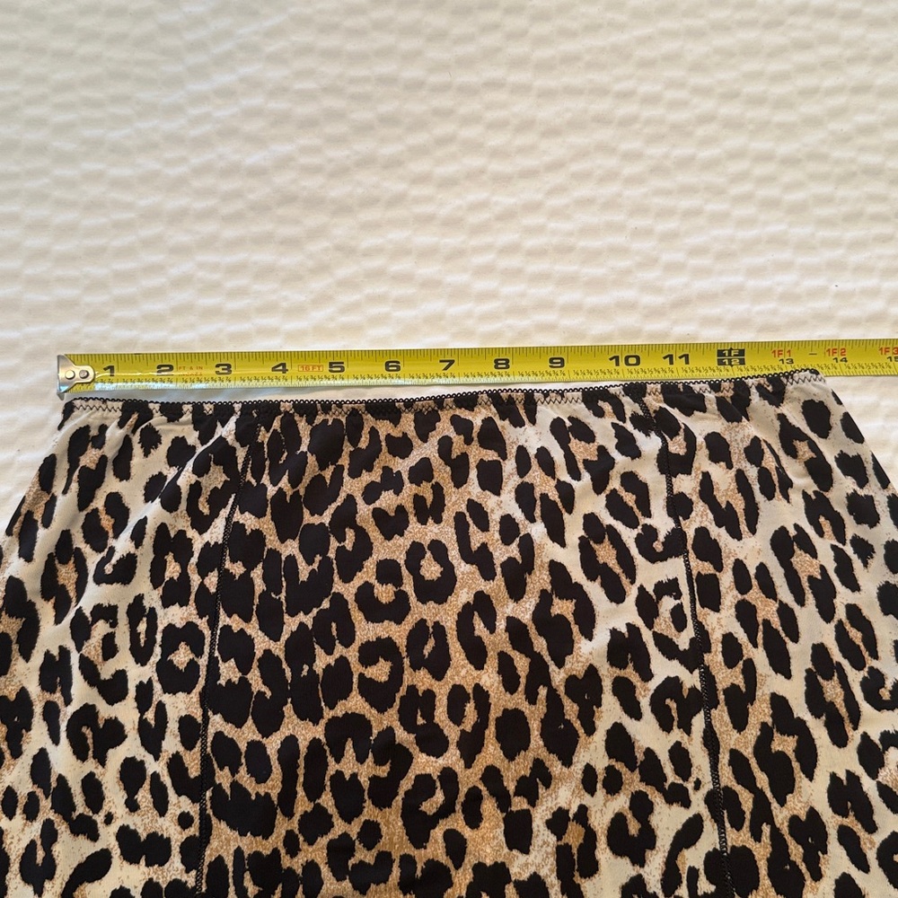 Ganni Leopard Print Straight Skirt - Picture 10 of 11